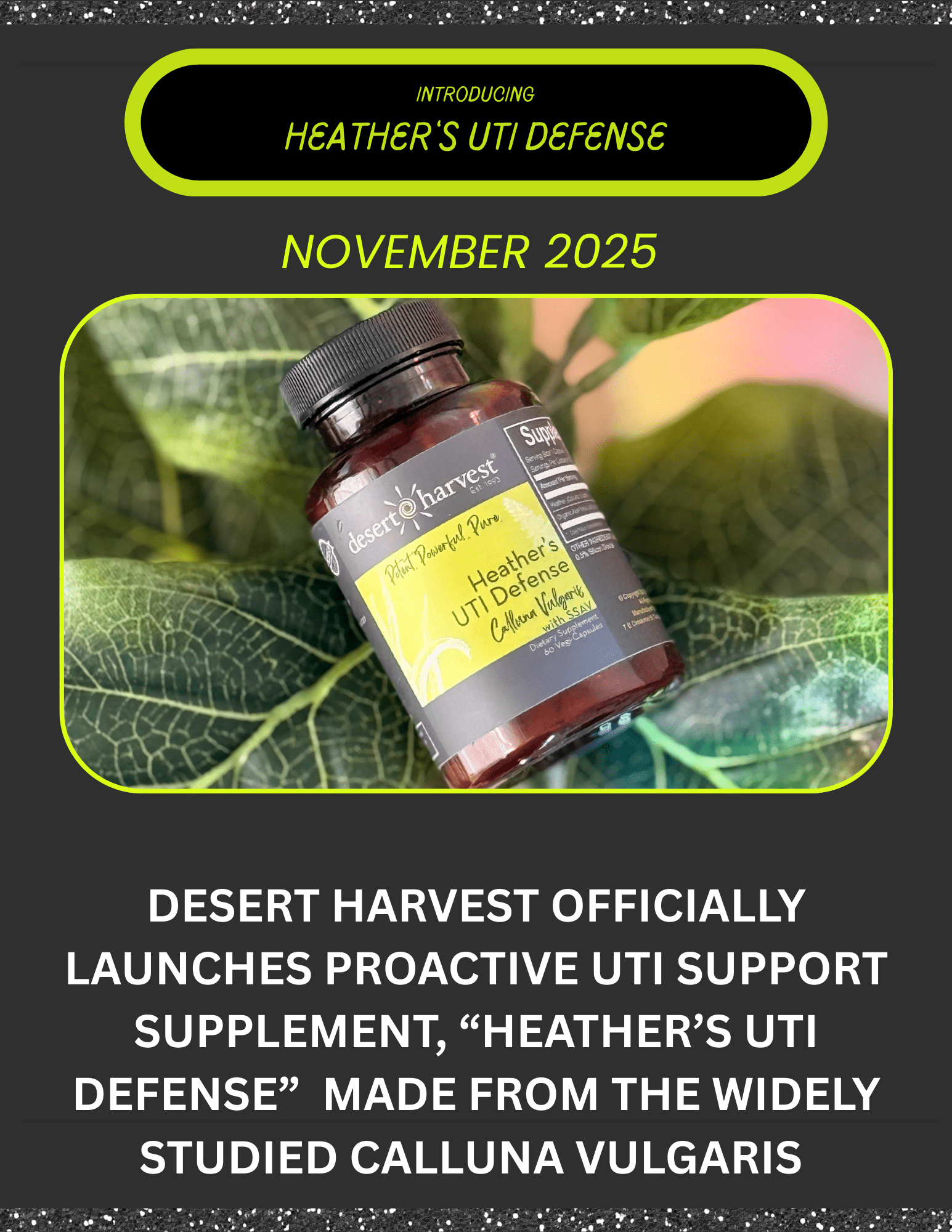 November 2025 — Introducing Heather's UTI Defense