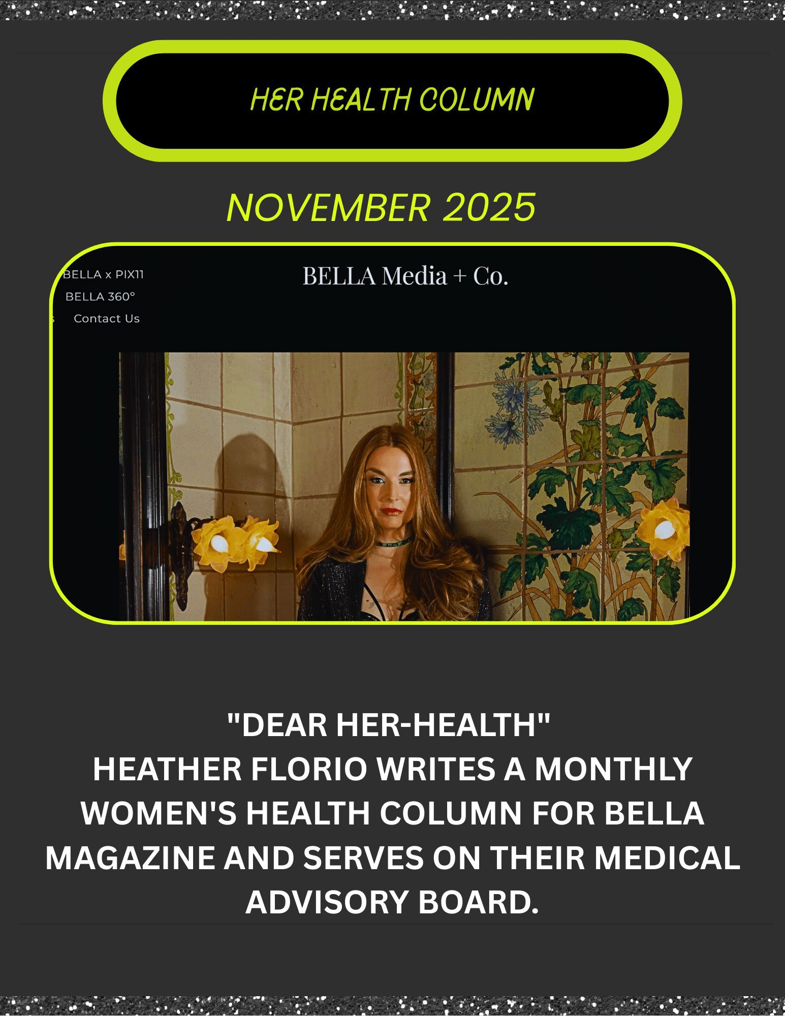 November 2025 — Dear Her-Health column for Bella Magazine