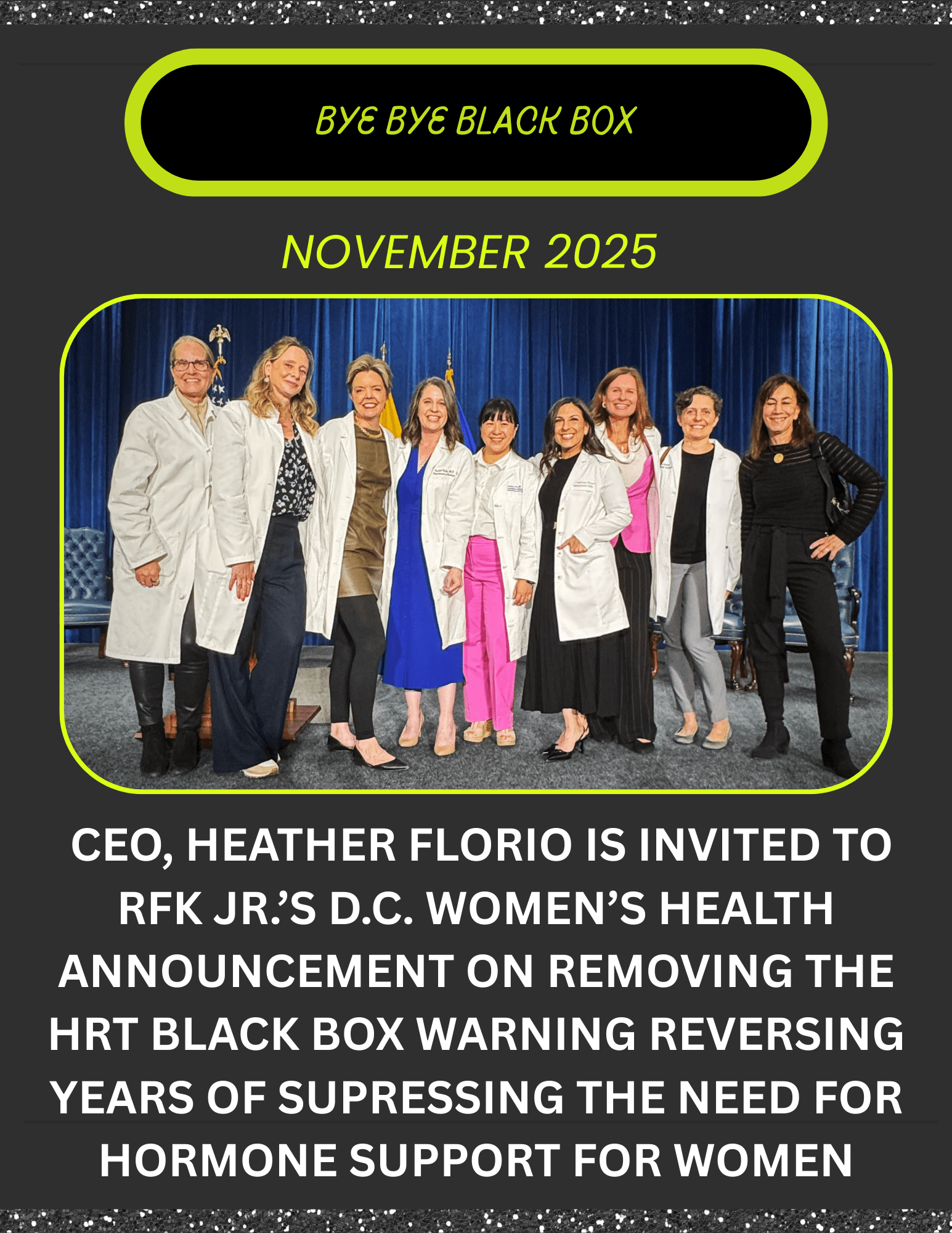 November 2025 — Heather Florio at D.C. Women's Health announcement